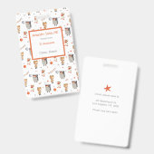 楽しいカートゥーンの子供たち - 衣装を着た小児科医 バッジ (正面＆裏面)