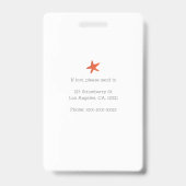 楽しいカートゥーンの子供たち - 衣装を着た小児科医 バッジ (裏面)