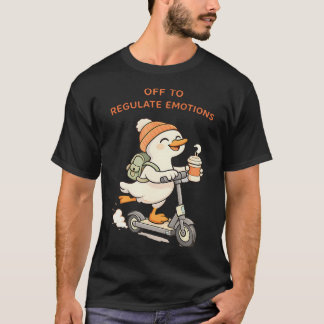 楽しいガチョウメンタルヘルスカウンセラーオフへ Tシャツ