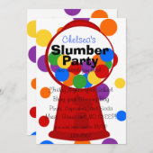 楽しいガムボールマシン 招待状 (正面/裏面)