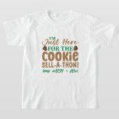 楽しいガールスカウトのクッキー販売会カスタムデザイン Tシャツ (レイダウン)