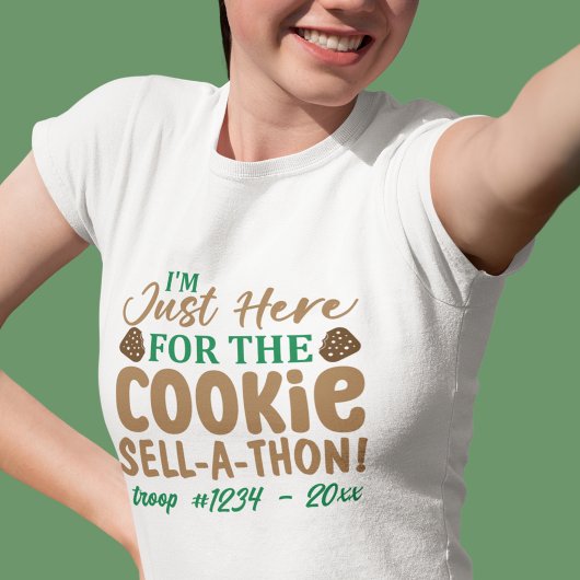 楽しいガールスカウトのクッキー販売会カスタムデザイン Tシャツ