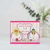 楽しいガールズパーティーのテーマ 招待状 (スタンド正面)