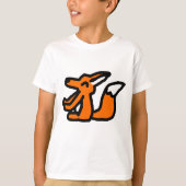 楽しいキツネのイラスト Tシャツ (正面)