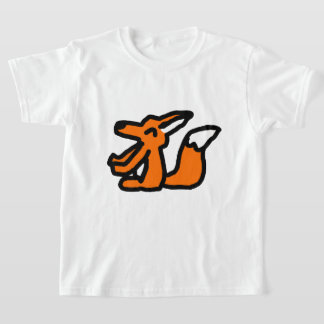 楽しいキツネのイラスト Tシャツ