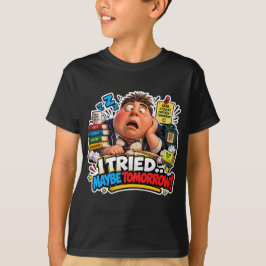 楽しいキャラクターの新学期バルーン Tシャツ