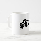 楽しいキャラクターマークのTシャツ コーヒーマグカップ (正面左)