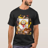 楽しいキャラクター動物たち Tシャツ (正面)