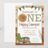 楽しいキャンパー 招待状 (正面/裏面)
