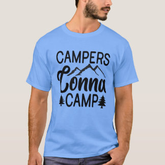 楽しいキャンプアドベンチャー家族 Tシャツ