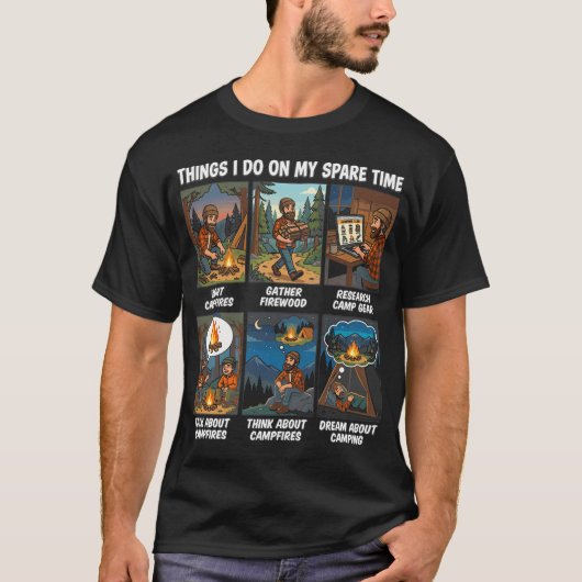 楽しいキャンプ RV ハイキング Tシャツ (正面)