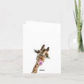 楽しいキリン 面白い誕生日カード カード (裏面)