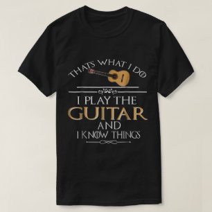 楽しいギタリストの名言: ギターを弾いて知恵を授ける Tシャツ