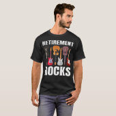 楽しいギターコレクター退職 Rocks ギタリスト Tシャツ (正面フル)
