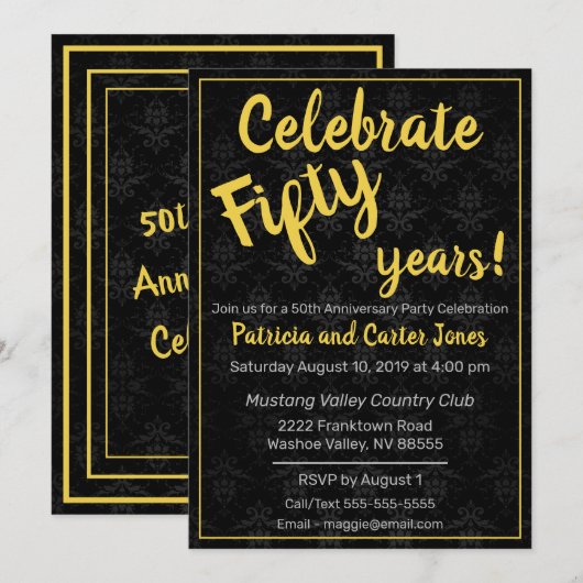 楽しいクラシック 50周年 招待状 (正面/裏面)