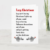 楽しいクリスマスおもしろい詩 カード (正面)