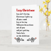 楽しいクリスマスおもしろい詩 カード (黄色い花)