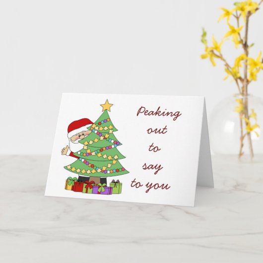 楽しいクリスマスと幸せな新年を言うためにパッと抜け出す カード (黄色い花)