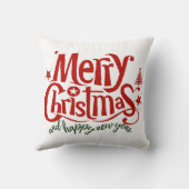 楽しいクリスマスと幸せな新年 クッション (裏面)