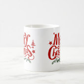 楽しいクリスマスと幸せな新年 コーヒーマグカップ (中央)