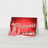 楽しいクリスマスと幸せな新年 シーズンカード (正面)