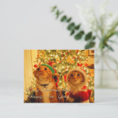 楽しいクリスマスと幸せな新年 シーズンポストカード (スタンド正面)