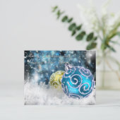 楽しいクリスマスと幸せな新年 シーズンポストカード (スタンド正面)