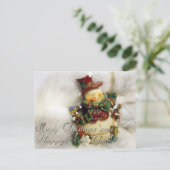 楽しいクリスマスと幸せな新年 シーズンポストカード (スタンド正面)