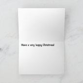 楽しいクリスマスのかたつむり シーズンカード (内部)