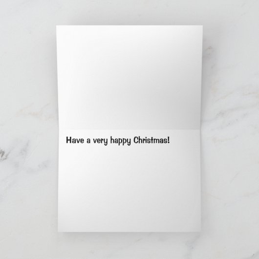 楽しいクリスマスのかたつむり シーズンカード (内部)