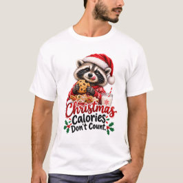 楽しいクリスマスのカロリーカウントホリデークッキー Tシャツ