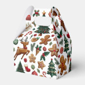 楽しいクリスマスのギフトボックス フェイバーボックス (裏面サイド)