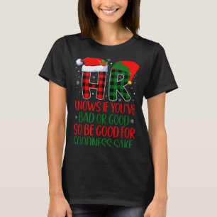 楽しいクリスマスのサンタはあなたのいい子ぶりをチェック Tシャツ