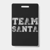 楽しいクリスマスのサンタチーム バッジ (裏面)