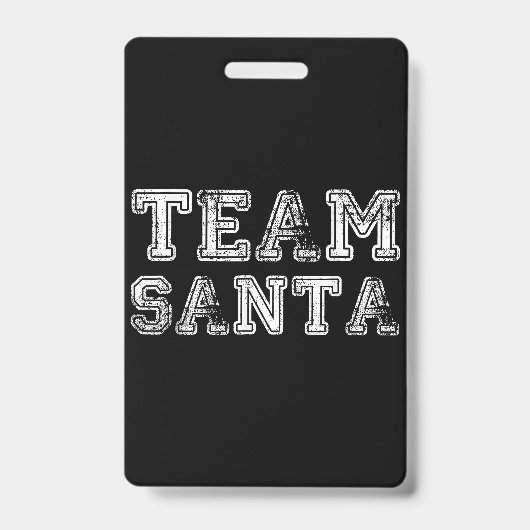 楽しいクリスマスのサンタチーム バッジ (正面)