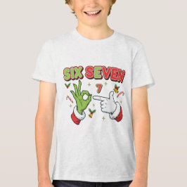 楽しいクリスマスのシックスセブングリーンモンスターホリデー トライブレンドＴシャツ
