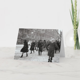 楽しいクリスマスのショッピング! シーズンカード