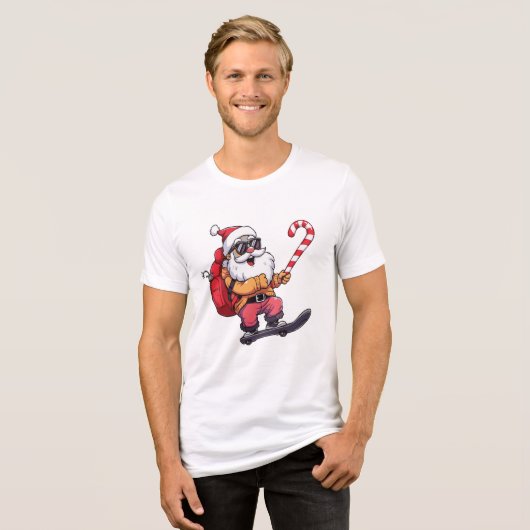 楽しいクリスマスのストリートウェア トライブレンドTシャツ (正面全面)