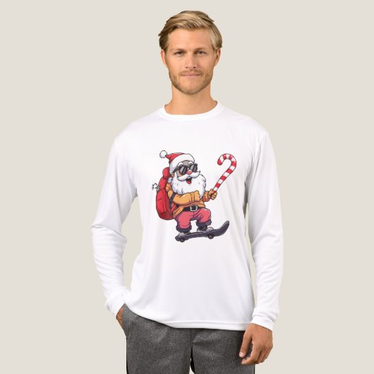 楽しいクリスマスのストリートウェア トライブレンドＴシャツ (正面全体)