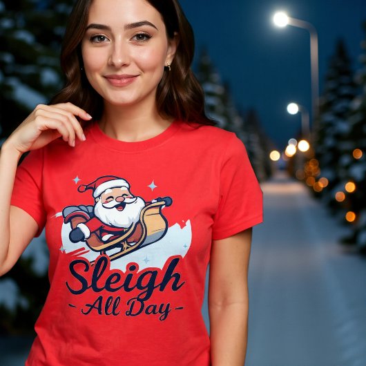 楽しいクリスマスのソリ Tシャツ
