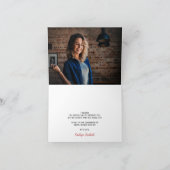 楽しいクリスマスのブライダルシャワーの写真 サンキューカード (内部)