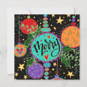 楽しいクリスマスのプレゼント オーナメント インスピリビティ シーズンカード (正面)