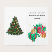 楽しいクリスマスのポストカード (内部フラット)