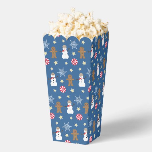 楽しいクリスマスのポップコーン フェイバーボックス (はじけた状態)
