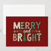 楽しいクリスマスのユーモアの雪の結晶ホリデー シーズンカード (正面/裏面)