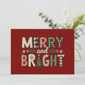 楽しいクリスマスのユーモアの雪の結晶ホリデー シーズンカード (スタンド正面)