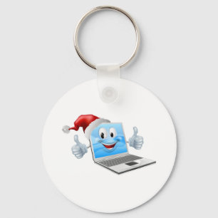 楽しいクリスマスのラップトップ キーホルダー