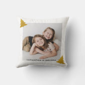 楽しいクリスマスの休日の写真おばあちゃん クッション (裏面)