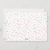 楽しいクリスマスの休日スタイリッシュ書道の赤 シーズンカード (裏面)