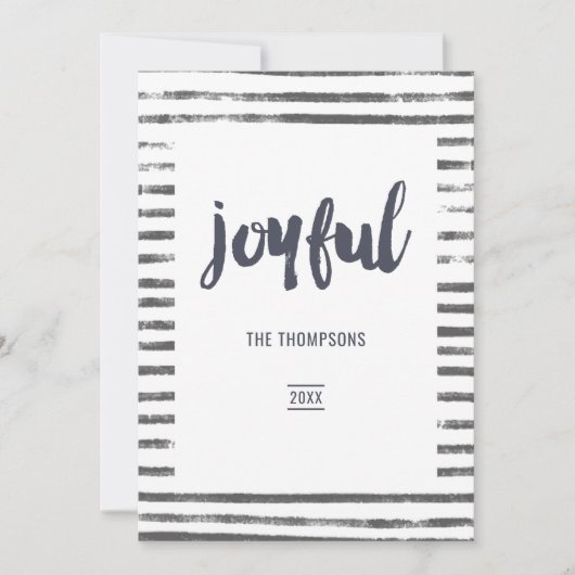 楽しいクリスマスの写真コラージュ シーズンカード (正面)